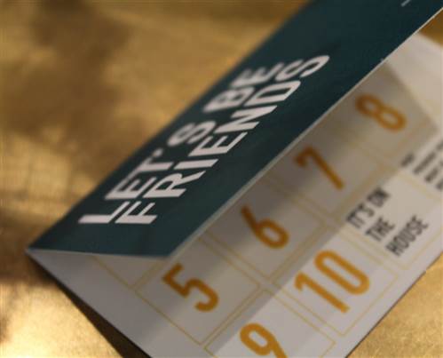 Brochner Friends - Loyalty Card Closeup With Punch Card Numbers